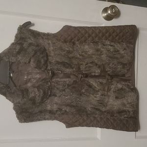 Barbara Lebek Faux Fur Vest Size S